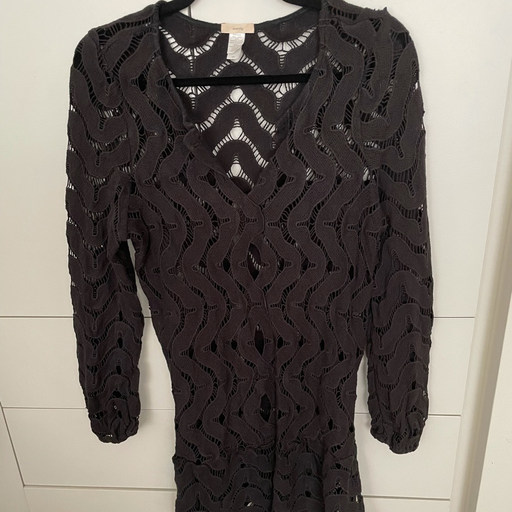 Eberjey Black Swimsuit Cover Up